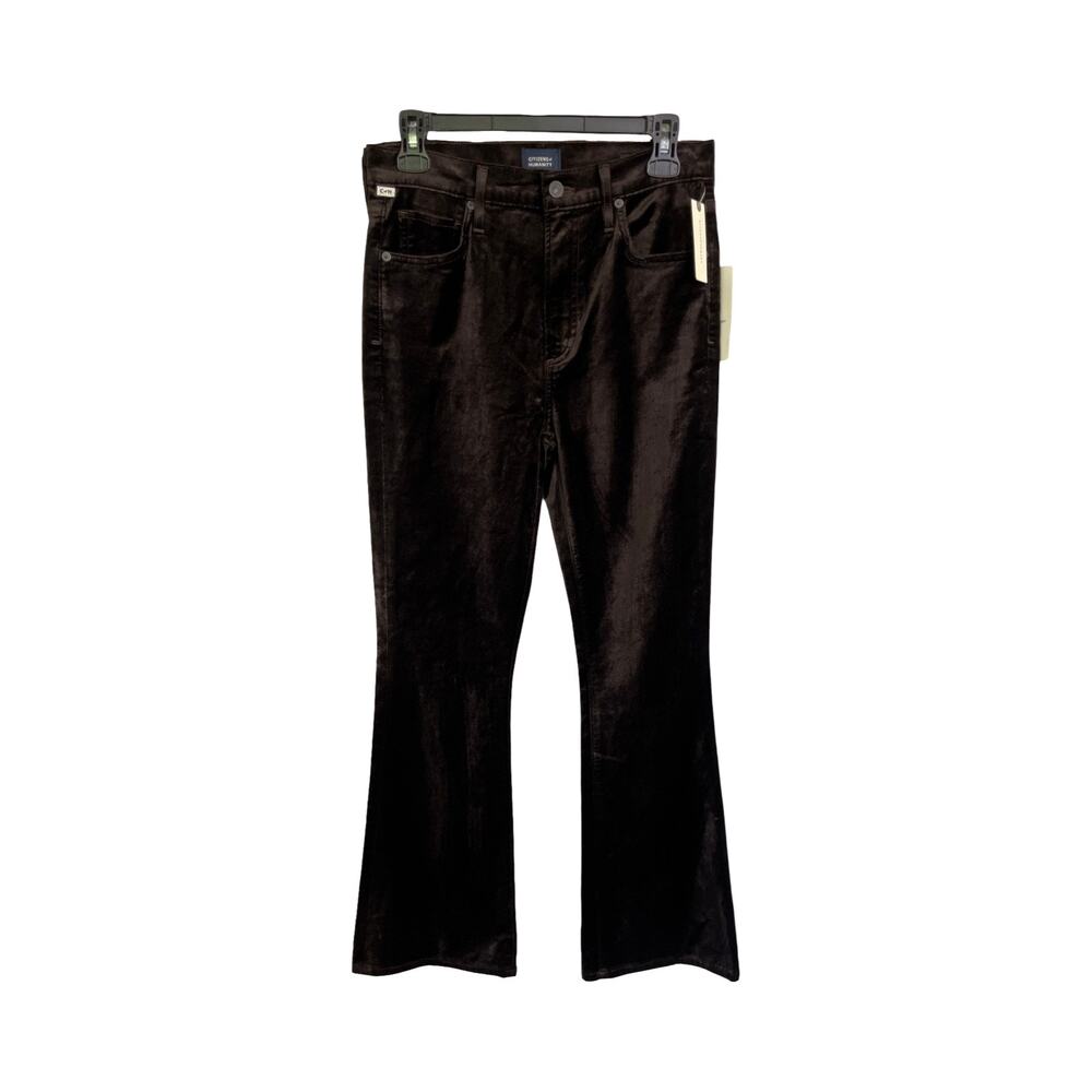 Citizens of Humanity Lilah High Rise Bootcut Velvet Pants Brown Size 27 NWT
